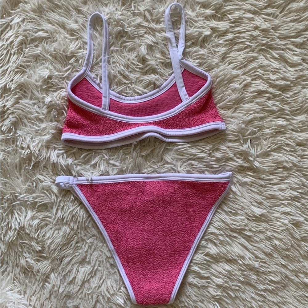 NWT Hunza g Tyler bikini set in candy pink - Picture 7 of 9